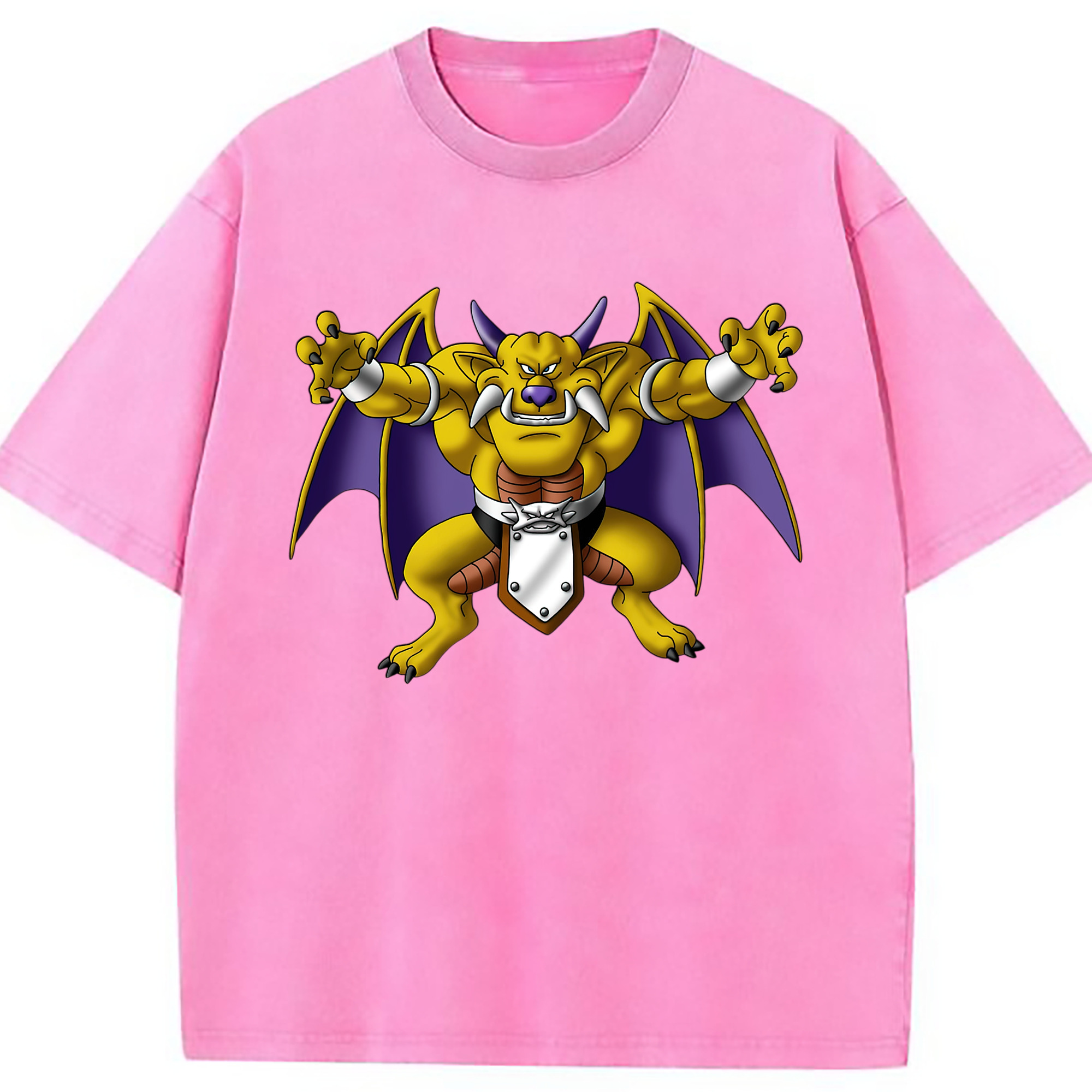 （画像用） ドラゴンクエスト Doragon Kuesuto Dragon Quest 綿100% ヴィンテージ風 半袖Tシャツ（フロントプリント）